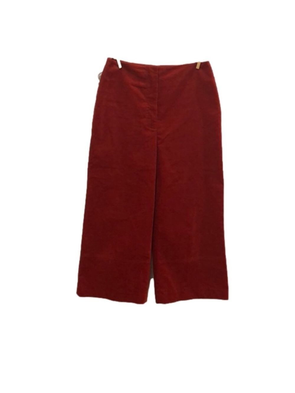 GIANNI Bini corduroy wide leg cropped pants. Rusty orange. Size 4